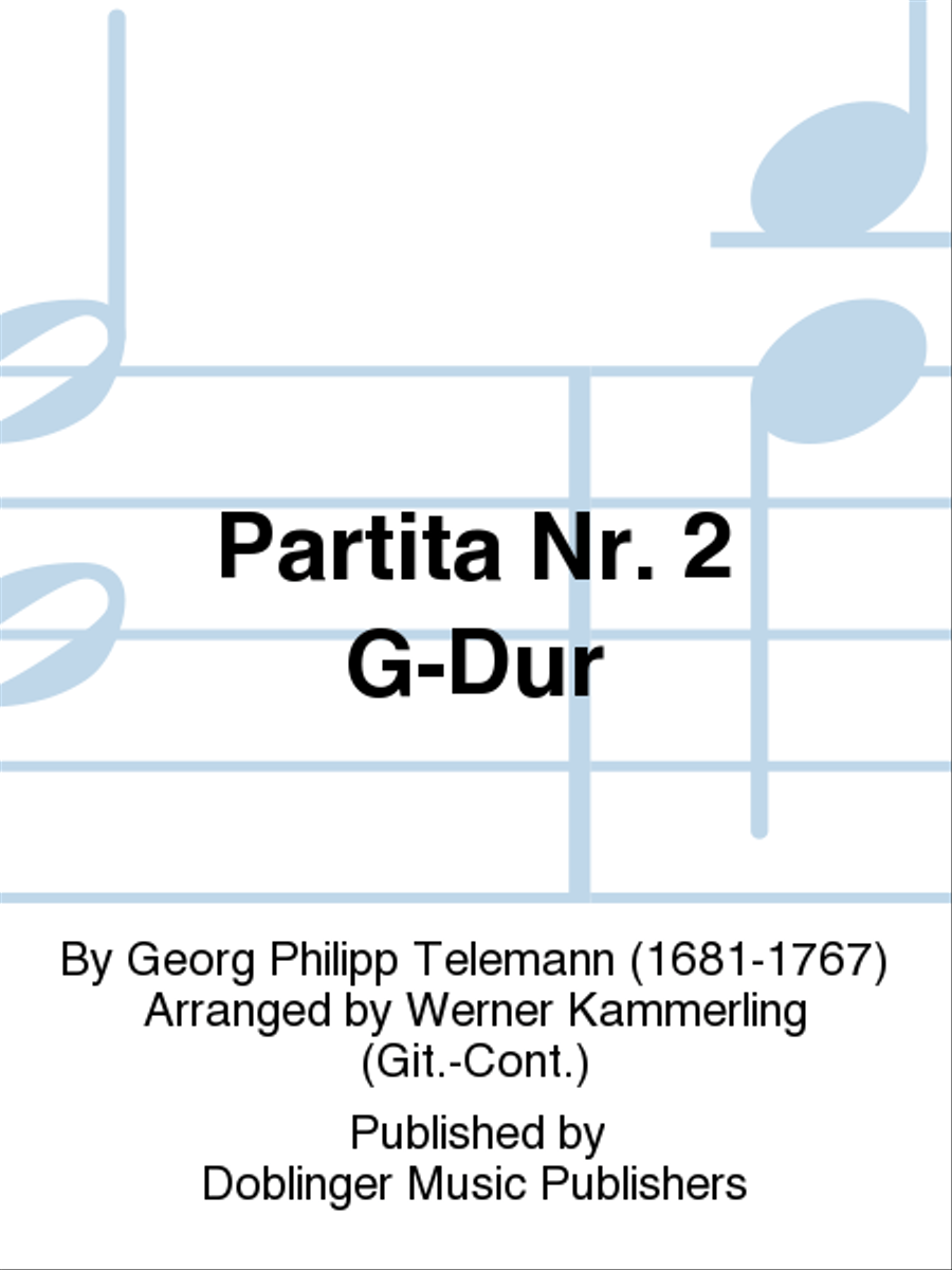Partita Nr. 2 G-Dur Partita Nr. 2 G-Dur School and Community scores gallery preview page 1