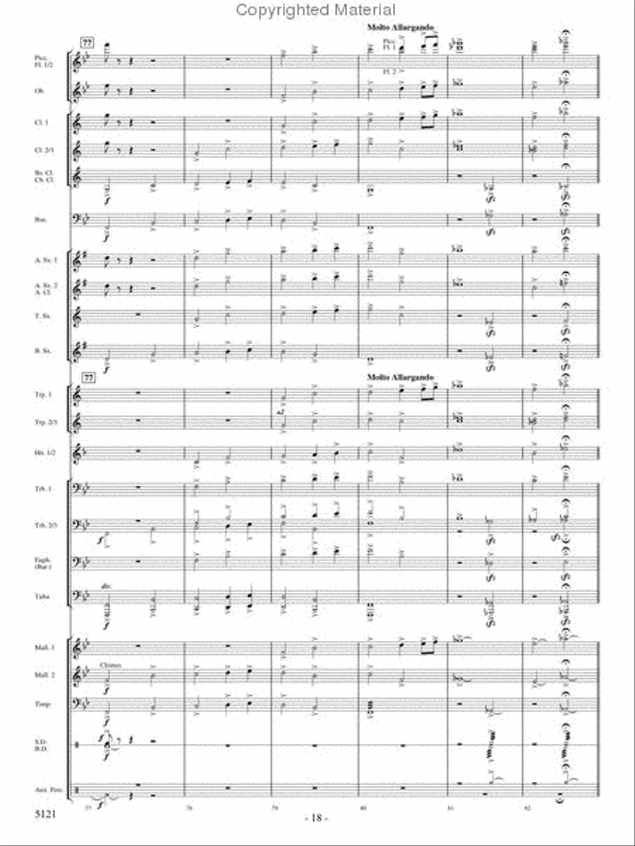 Rise of the Firebird Concert Band scores gallery preview page 17
