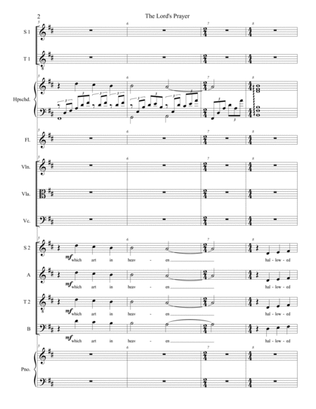The Lord's Prayer - Score Only image number null