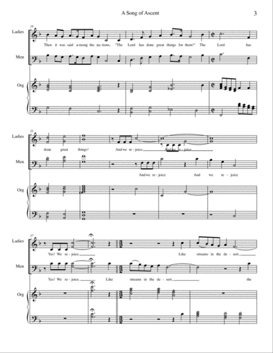 A Song of Ascent 4-Part scores gallery preview page 3