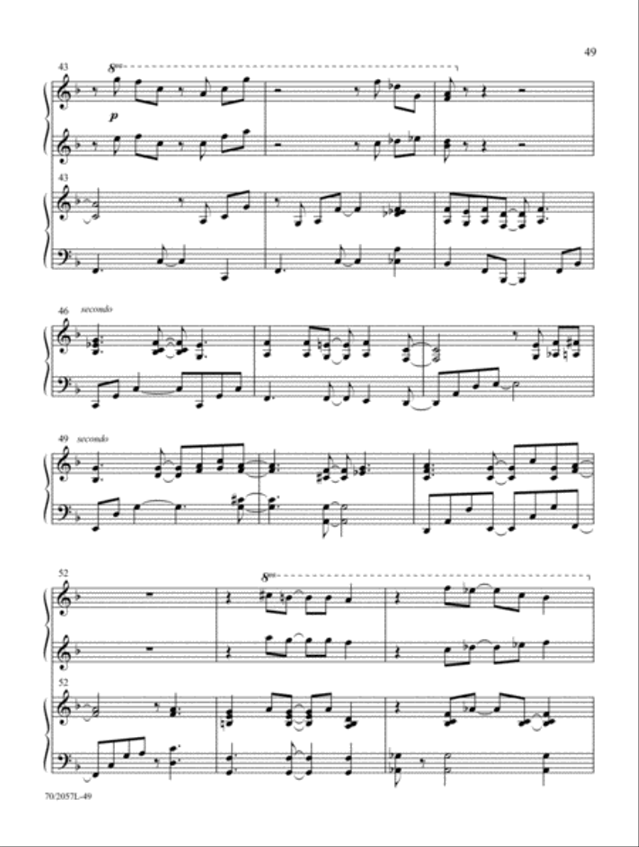 Everlasting Arms Piano Duet scores gallery preview page 26