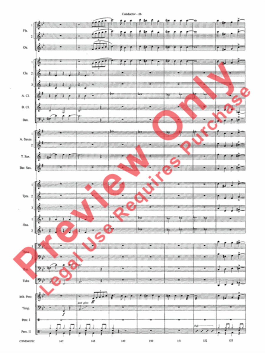 What's Up at the Symphony? Concert Band scores gallery preview page 29