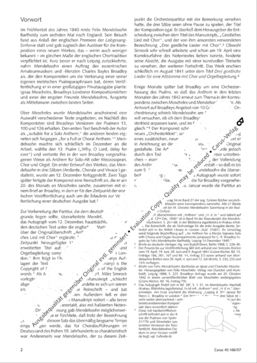 Hymn; Three sacred songs; fugue (Hymne; Drei geistliche Lieder und Fuge) Orchestra scores gallery preview page 3