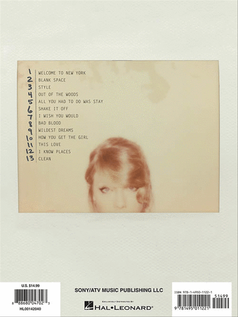 Taylor Swift – 1989 Taylor Swift – 1989 Easy Piano scores gallery preview page 2