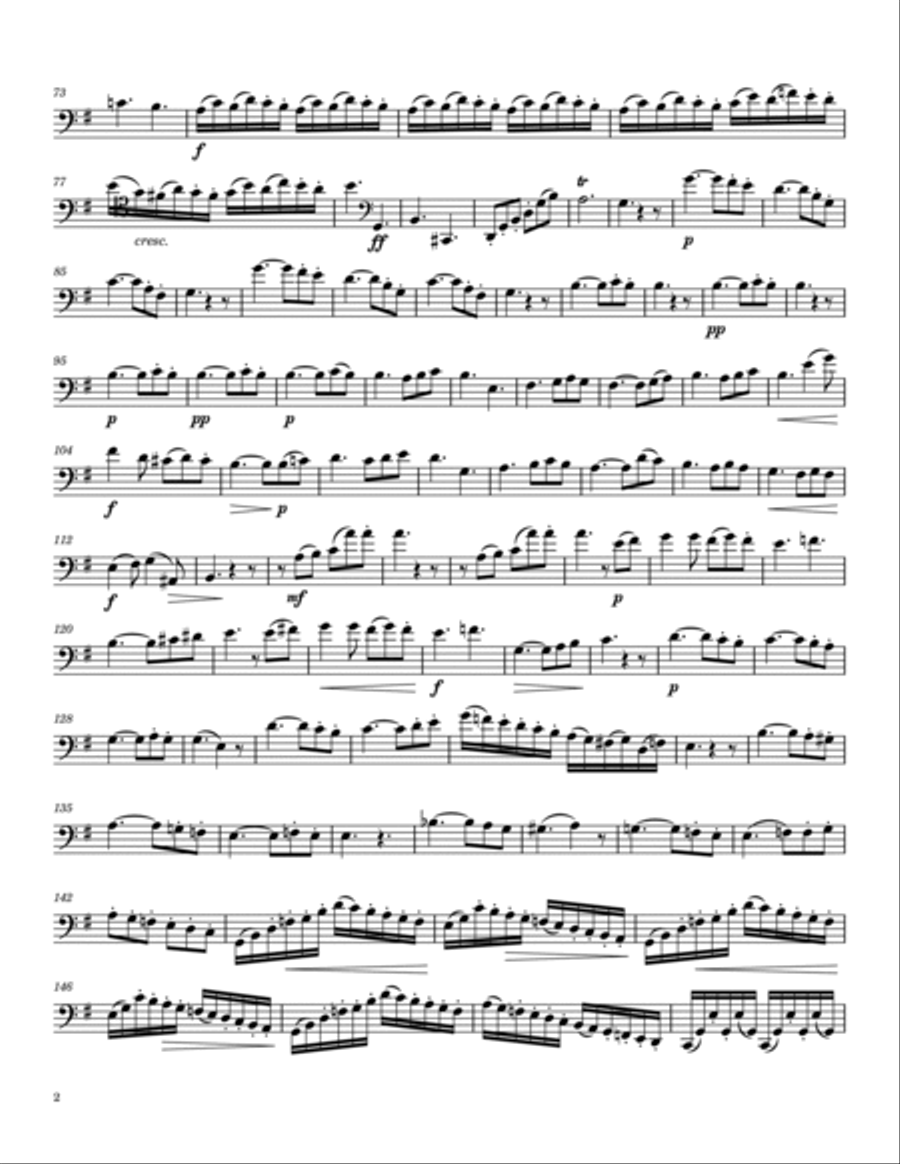 10 Solos for Cello: Intermediate Advanced Pieces Cello Solo scores gallery preview page 4