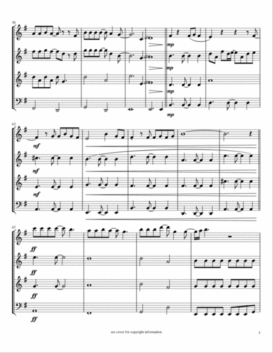 Shallow Woodwind Quartet scores gallery preview page 6