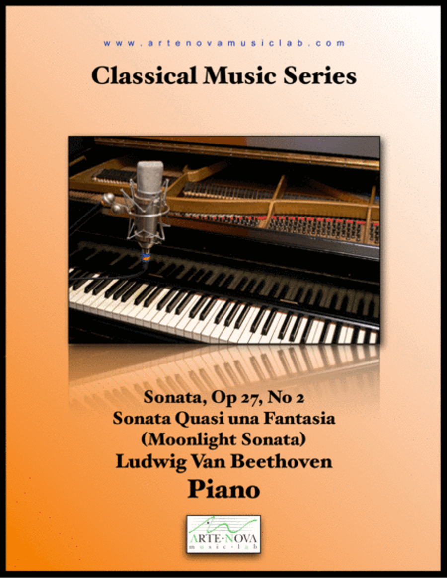 Sonata, Op 27, No 2 Sonata Quasi una Fantasia (Moonlight Sonata) Piano Solo scores gallery preview page 1