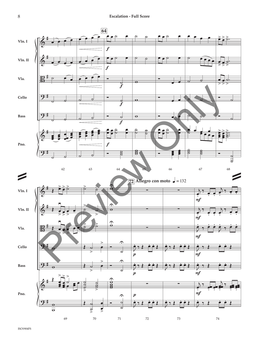Escalation (Score) String Orchestra scores gallery preview page 7