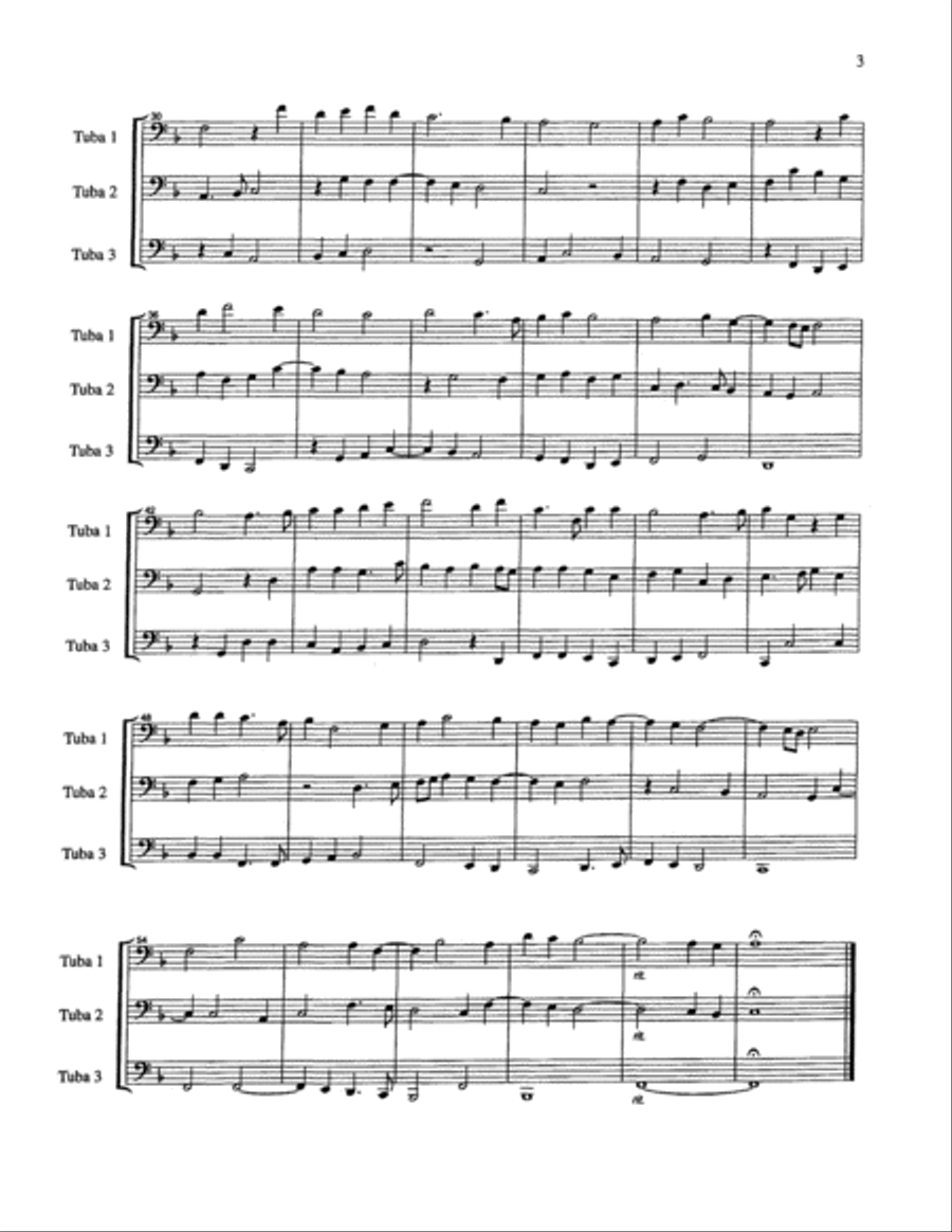 Fantasie a tre voci (fantasie for three instruments) Brass Trio scores gallery preview page 6