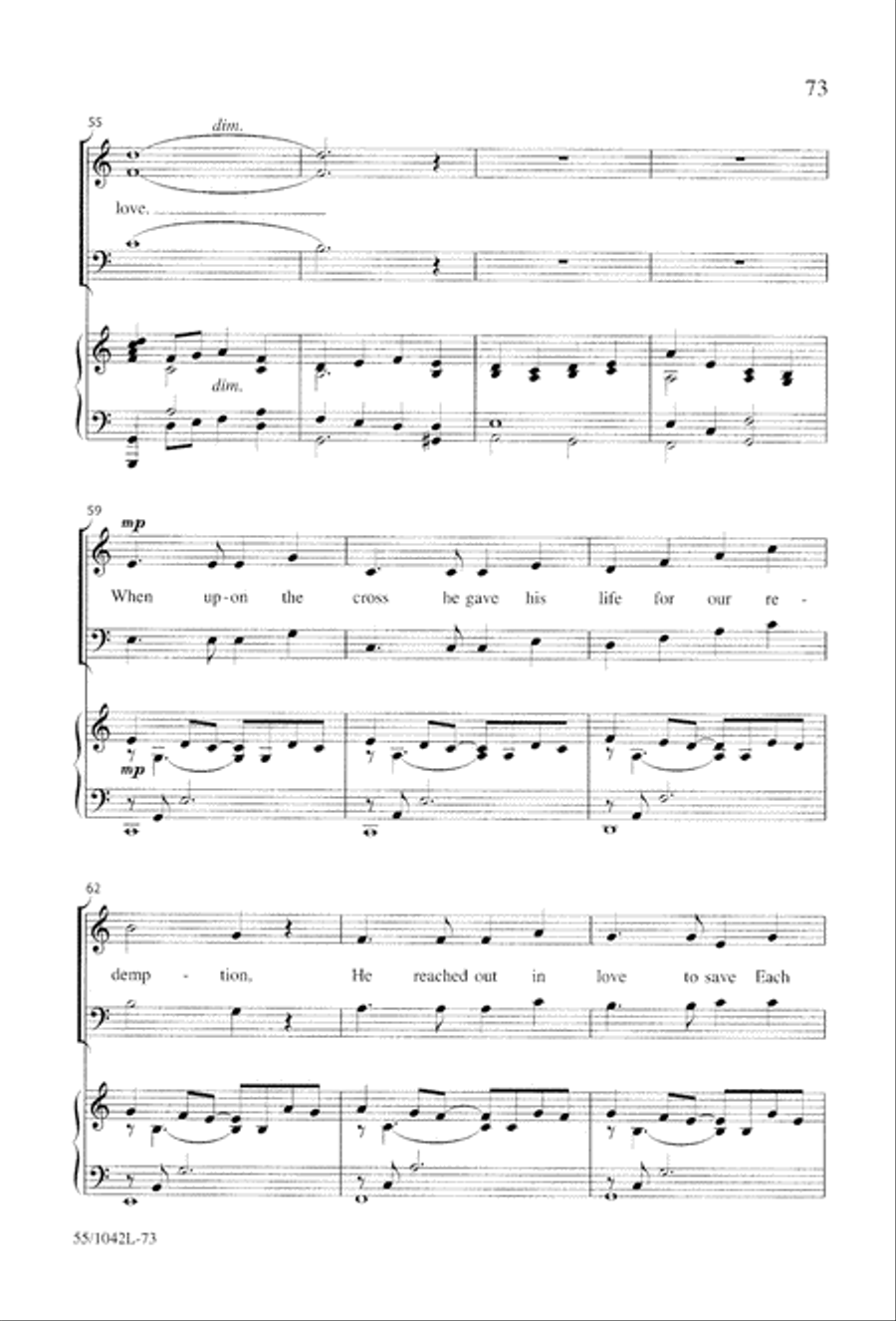 No Greater Love 3-Part scores gallery preview page 75