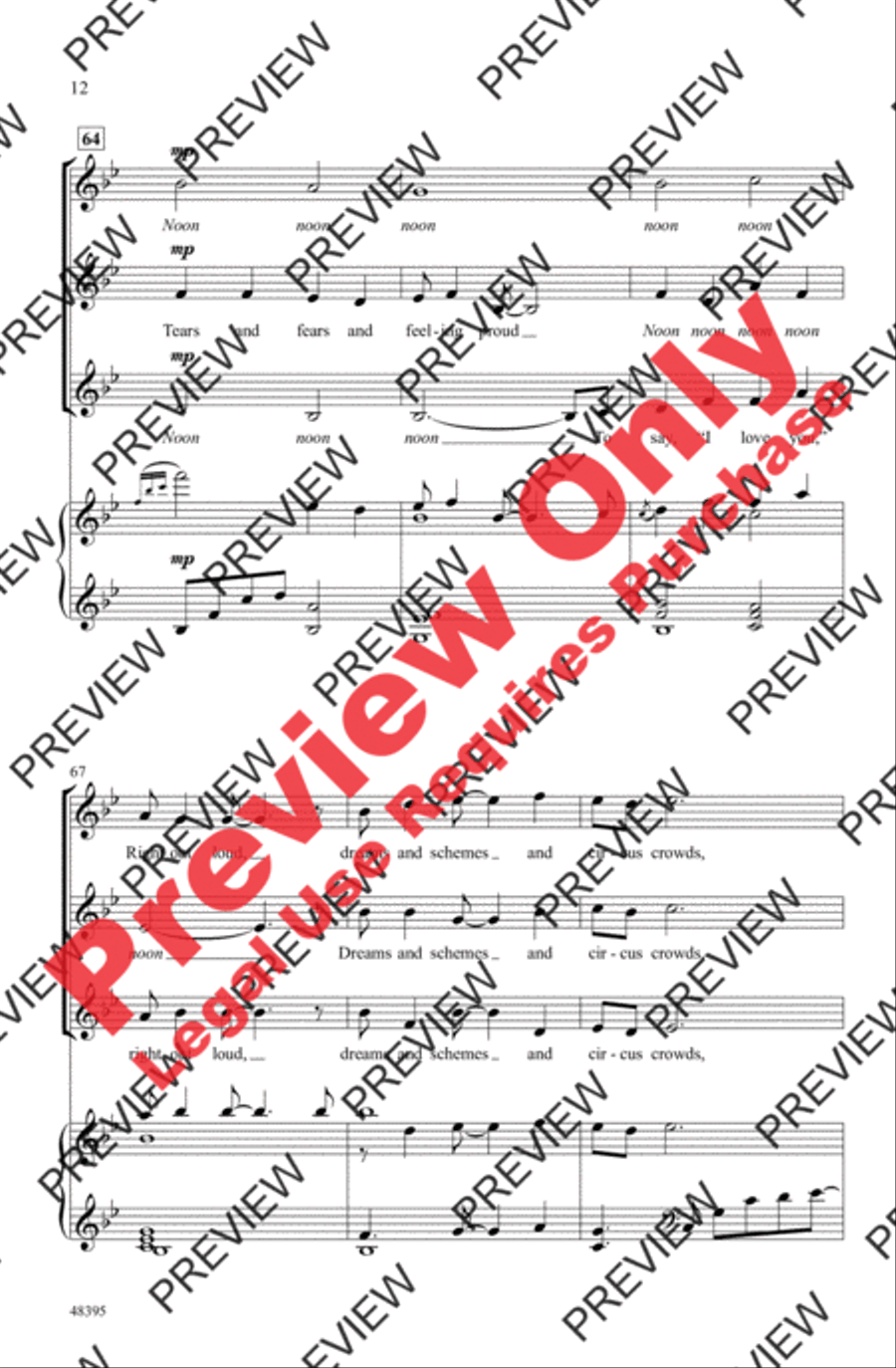 Both Sides Now Women's Choir scores gallery preview page 12