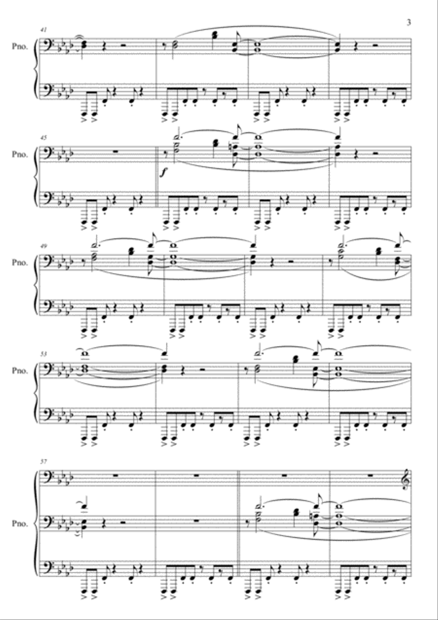 The Thing - End Credits Piano Solo scores gallery preview page 3