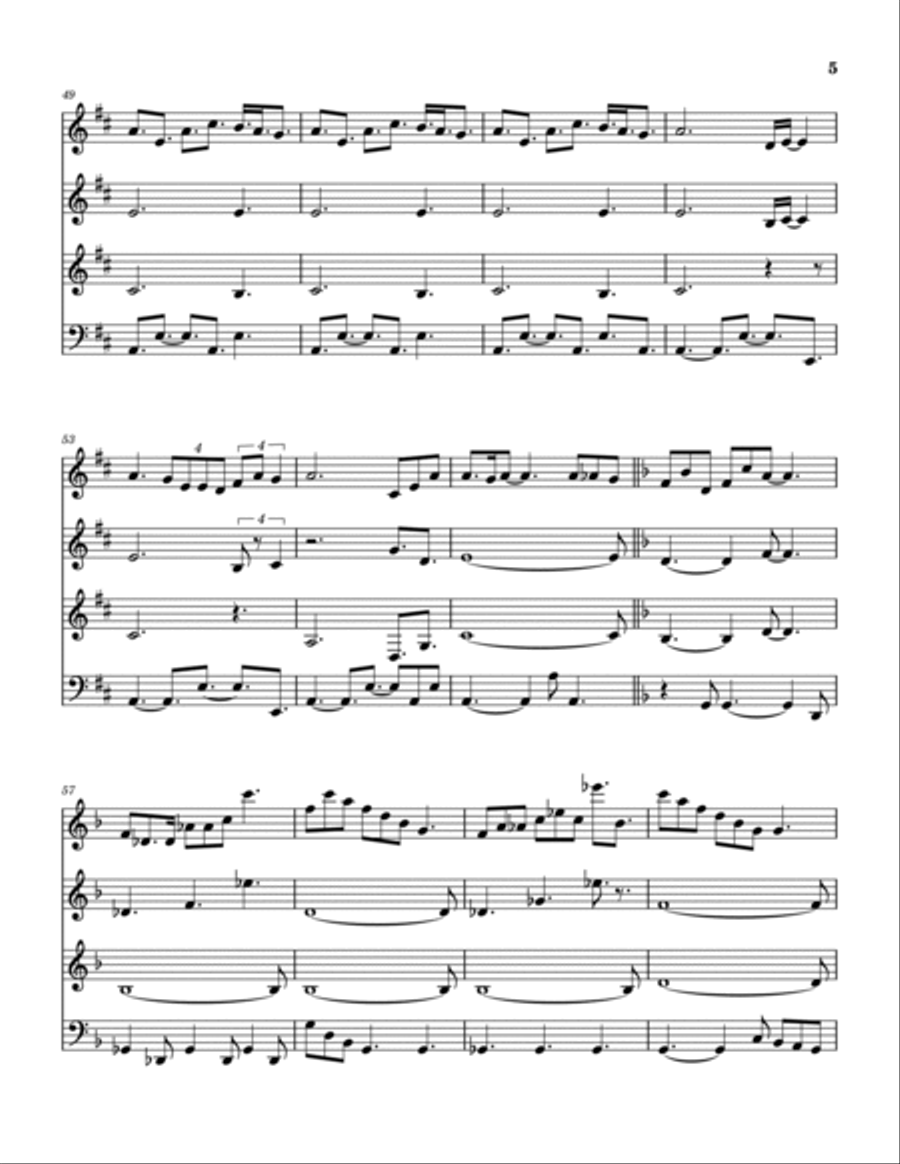 Twenty Small Cigars Woodwind Quintet scores gallery preview page 6