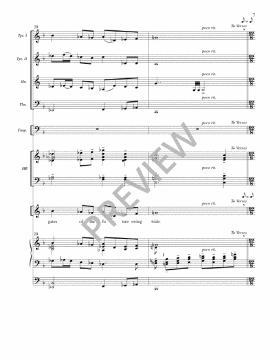 We Come Keeping Festival - Full Score and Parts 4-Part scores gallery preview page 7