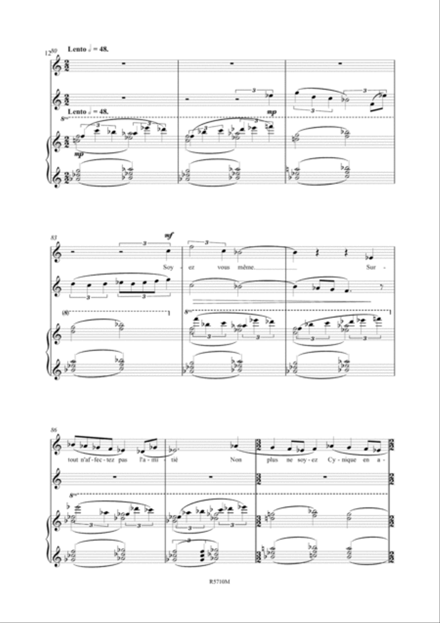 Le Monde est pourtant beau Saxophone scores gallery preview page 13