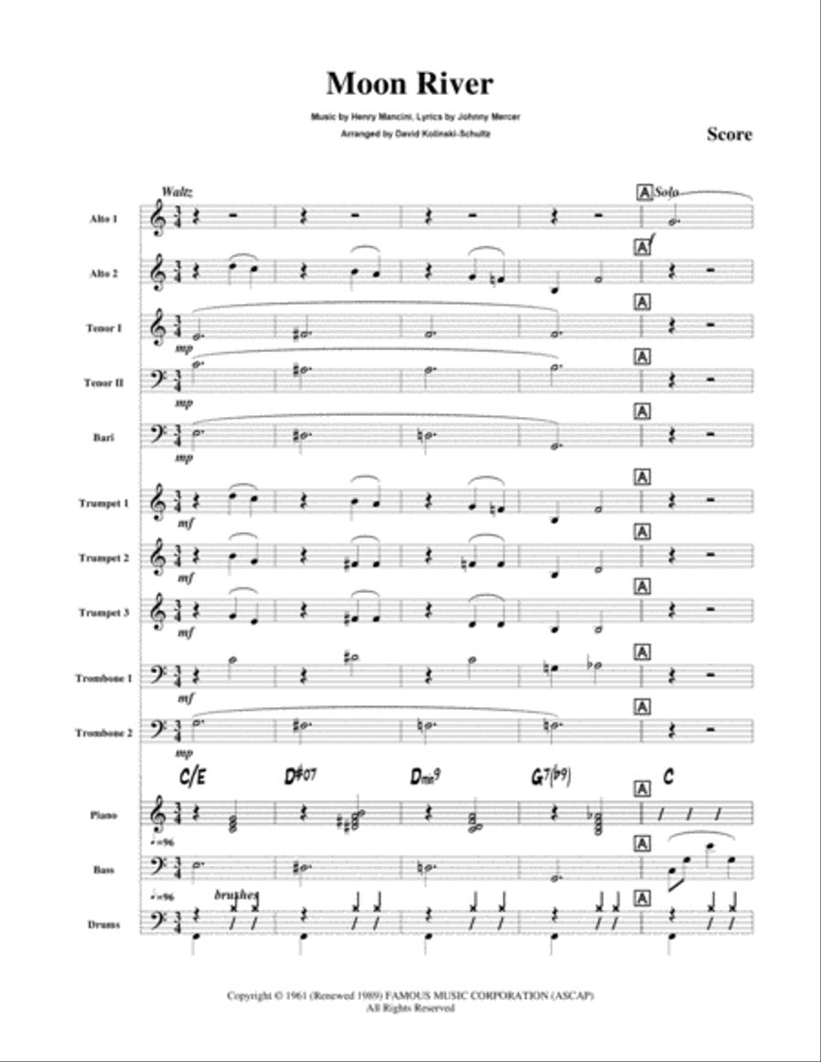 Moon River Moon River Jazz Ensemble scores gallery preview page 2