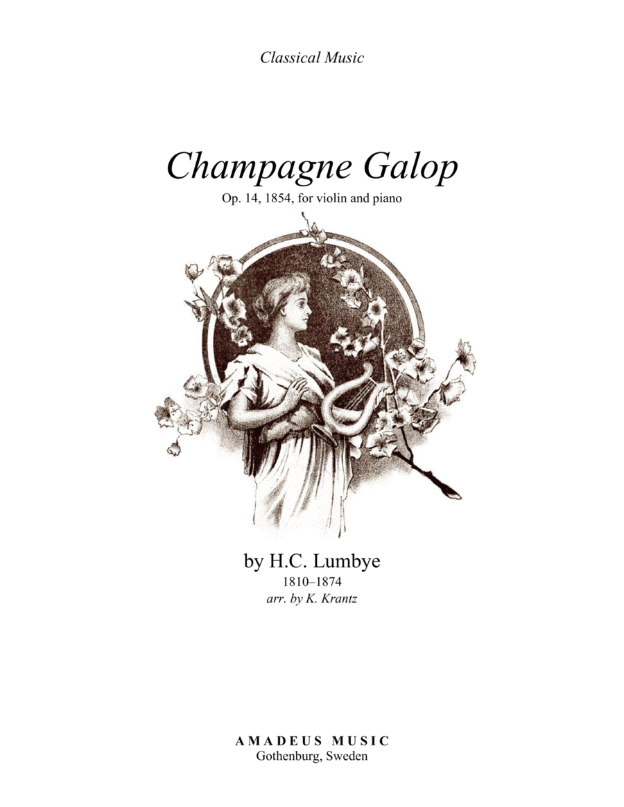 Champagne Galop for violin and piano Champagne Galop for violin and piano Violin Solo scores gallery preview page 1