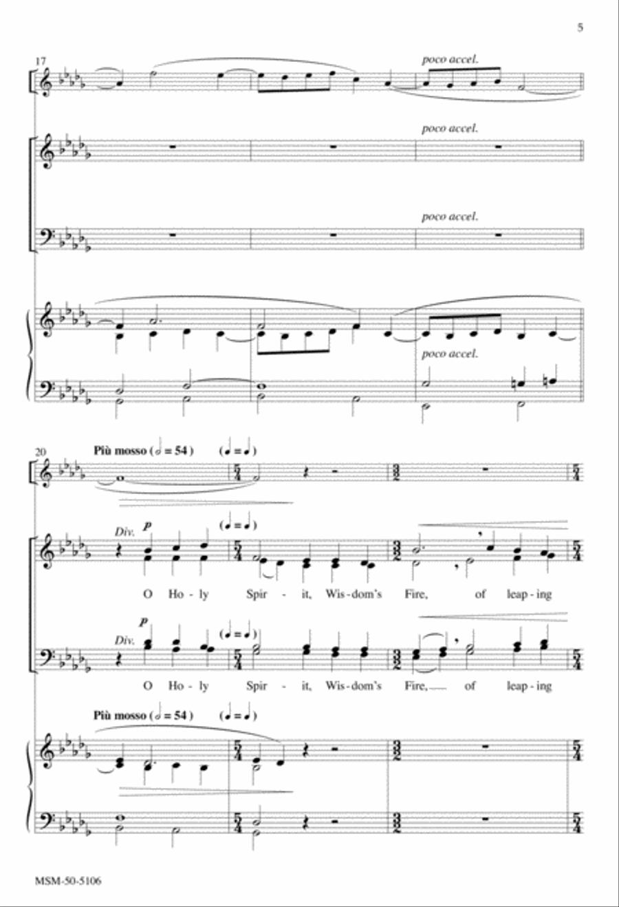 O Holy Spirit, Praise to You 4-Part scores gallery preview page 5