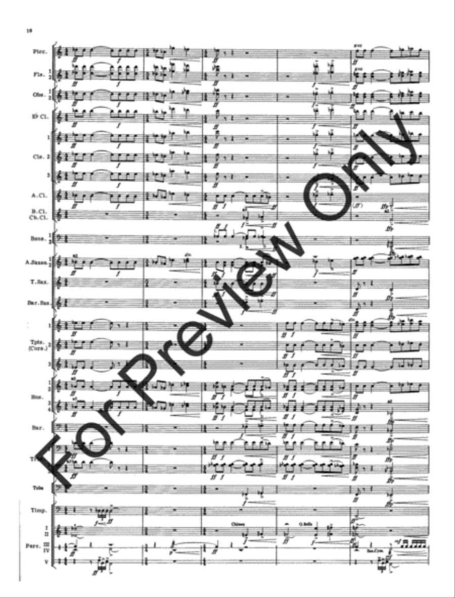Cantique and Festival (Score) Concert Band scores gallery preview page 13
