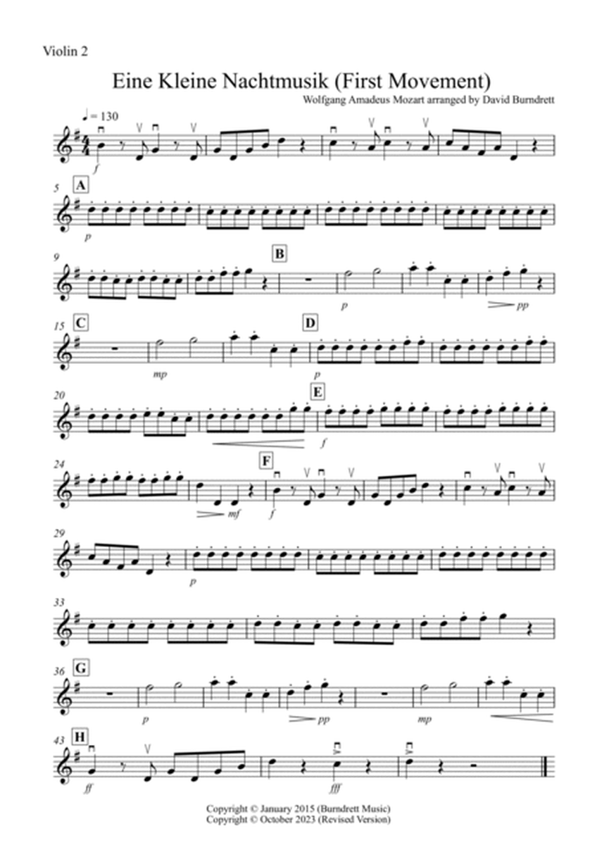 Eine Kleine Nachtmusik (1st movement) for Violin Quartet image number null