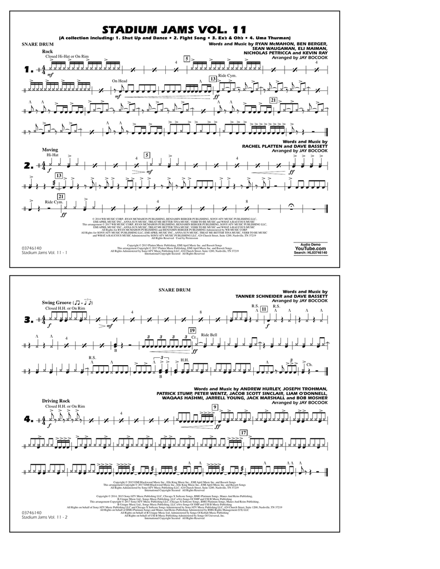 Stadium Jams Volume 11 - Snare Drum