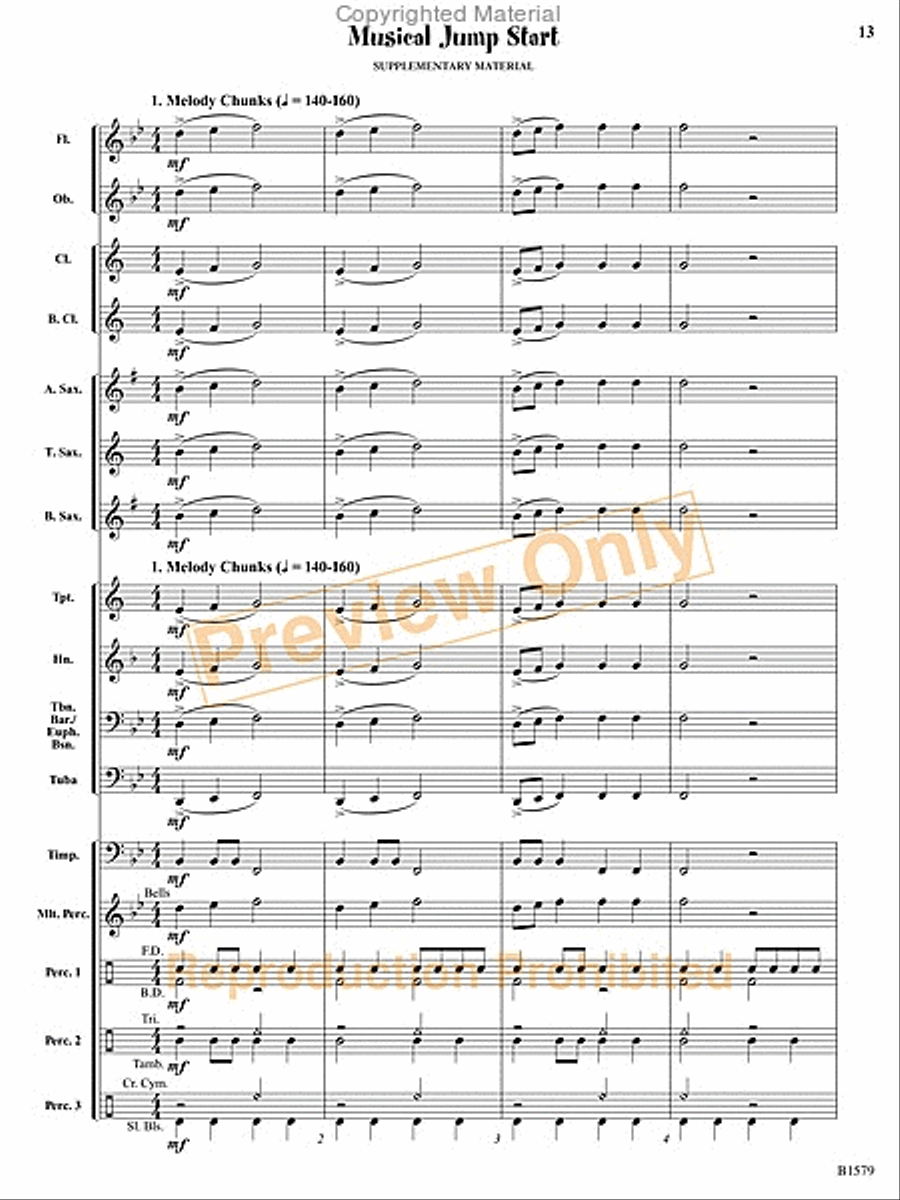 Knightly Procession Concert Band scores gallery preview page 30