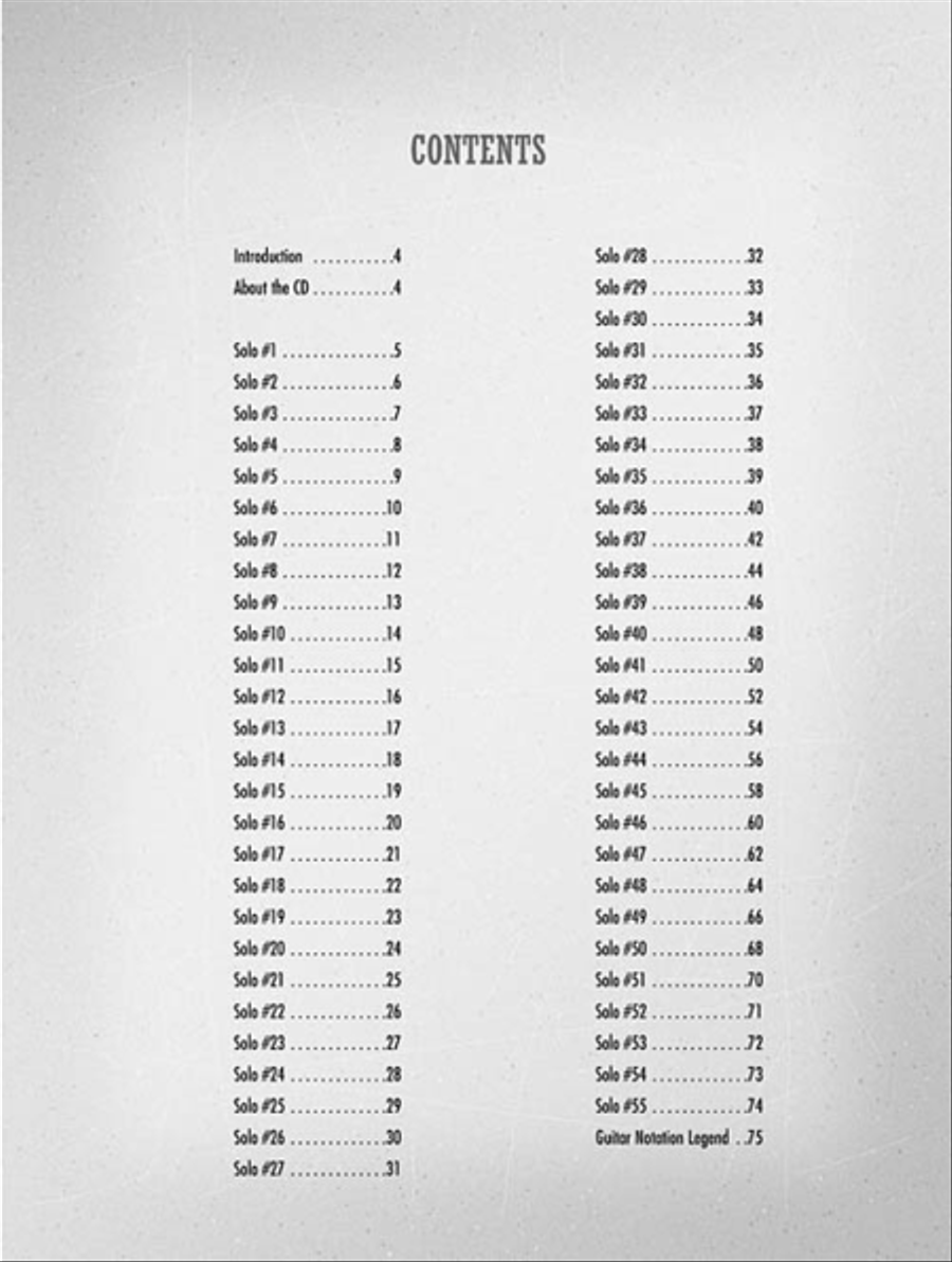 Solo Blues Guitar Solo Blues Guitar Electric Guitar scores gallery preview page 2