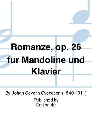 Book cover for Romanze, op. 26 fur Mandoline und Klavier