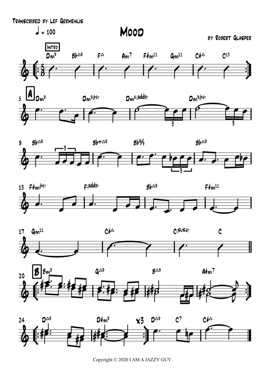 Mood Mood Piano scores gallery preview page 1