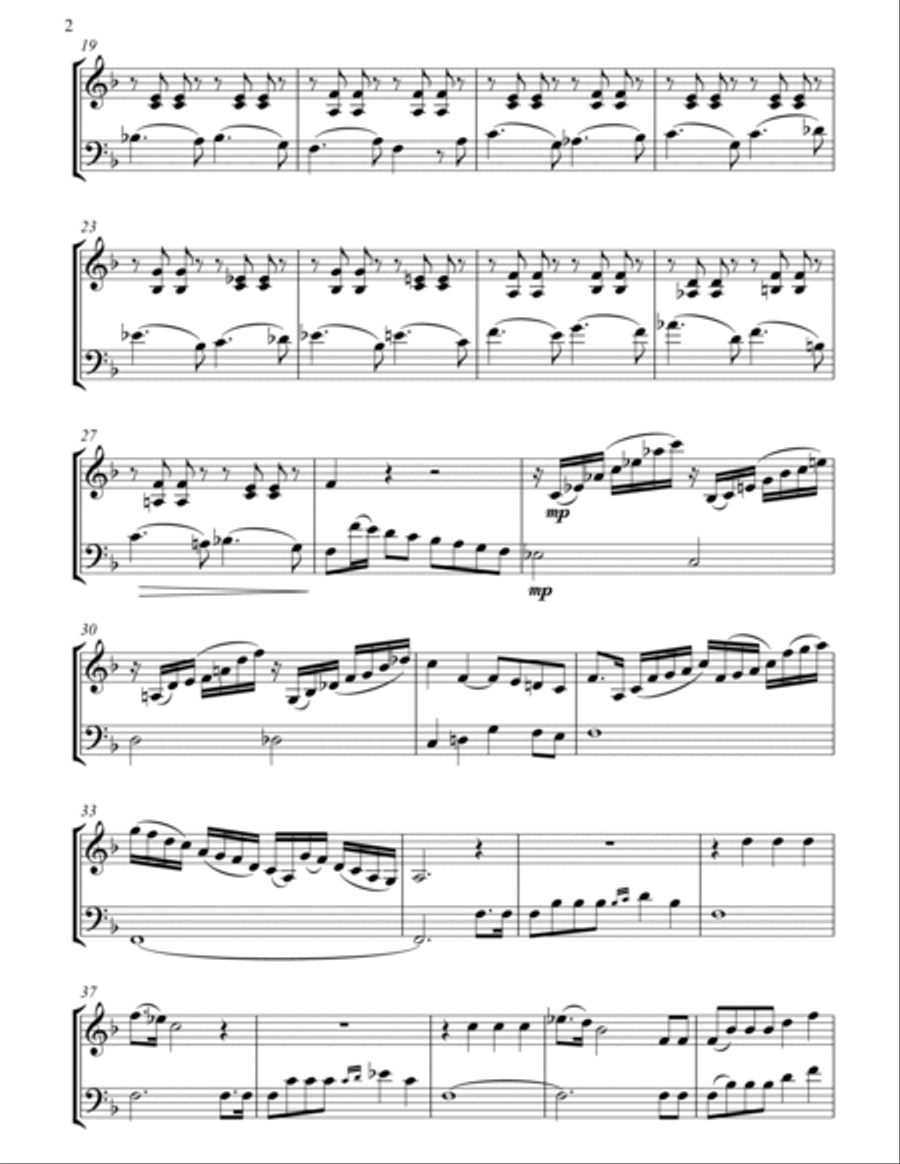 Rigoletto, La Donne e Mobile String Duet scores gallery preview page 5