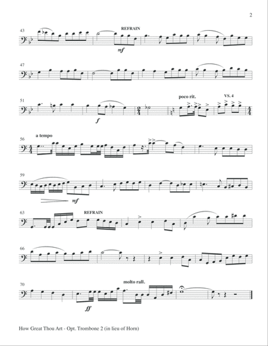 How Great Thou Art How Great Thou Art Choir scores gallery preview page 19