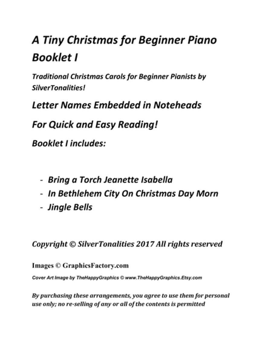 A Tiny Christmas for Beginner Piano Booklet I