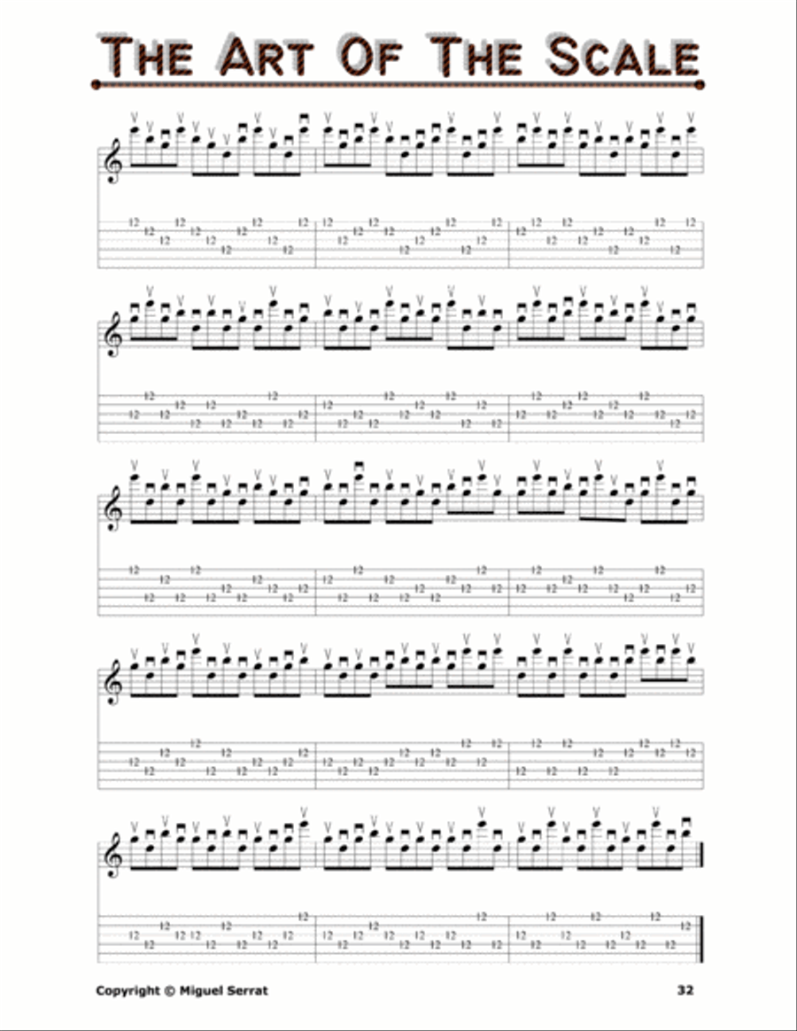 GUITAR PICKIN' AND SIGHT-READING MILESTONE [The Art Of The Major Scale], MS-0000-15