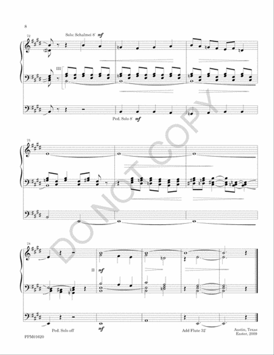 An Evocation of Urbs beata Jerusalem Organ scores gallery preview page 11
