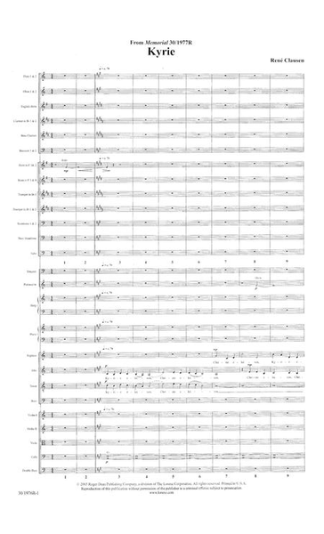 Kyrie - Orchestral Score and Parts