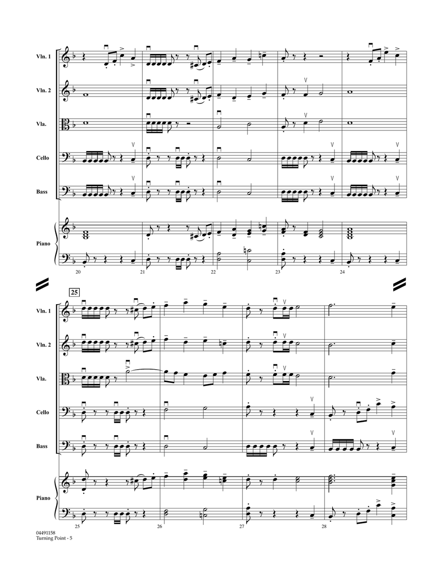 Turning Point - Full Score Orchestra scores gallery preview page 4