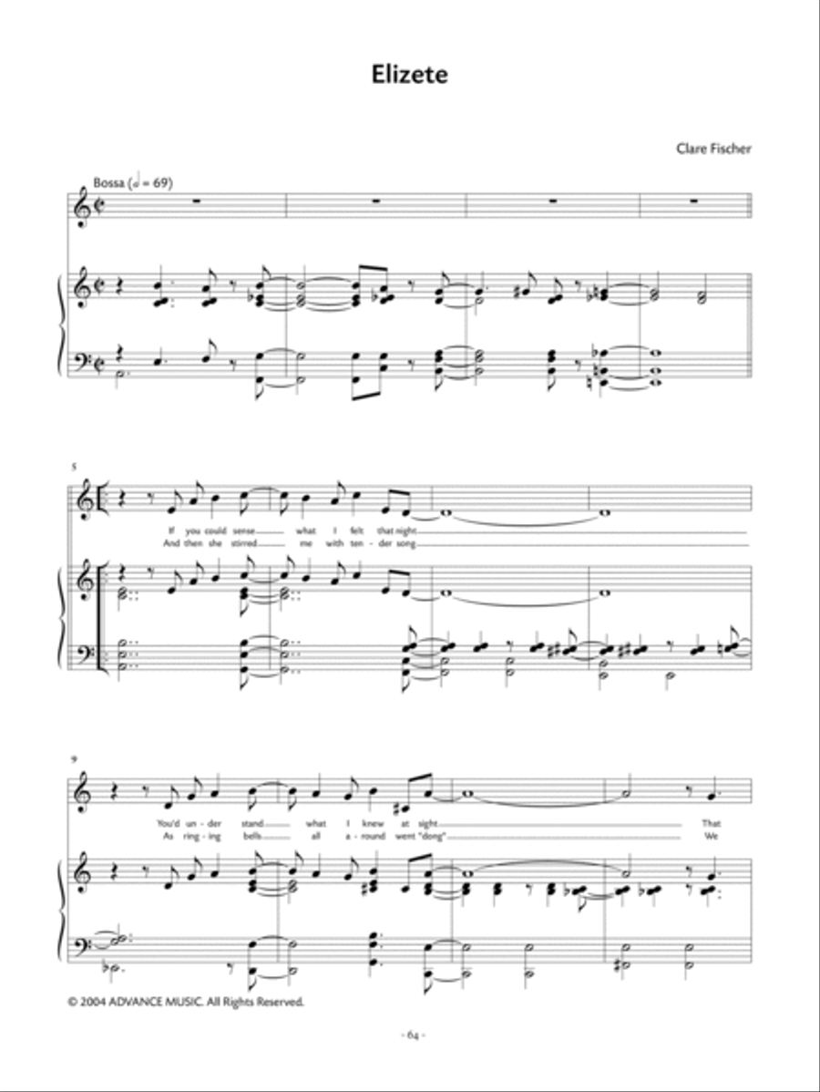 The Music of Clare Fischer Small Ensemble scores gallery preview page 13