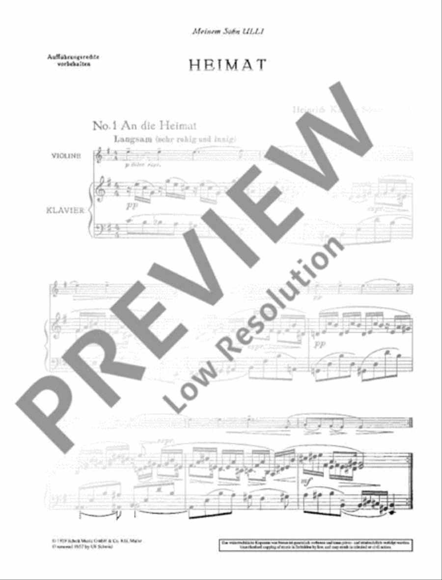 Heimat Violin Solo scores gallery preview page 3