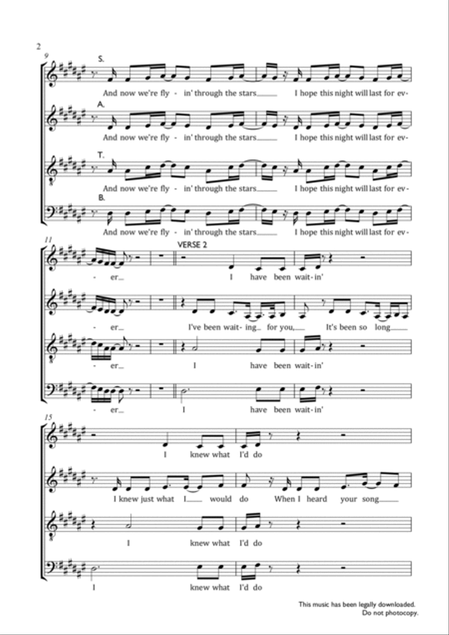 Ain't Nobody 4-Part scores gallery preview page 2