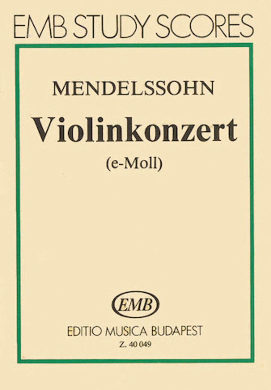 Concerto for Violin and Orchestra in E Minor, Op. 64 Violin Solo scores gallery preview page 1