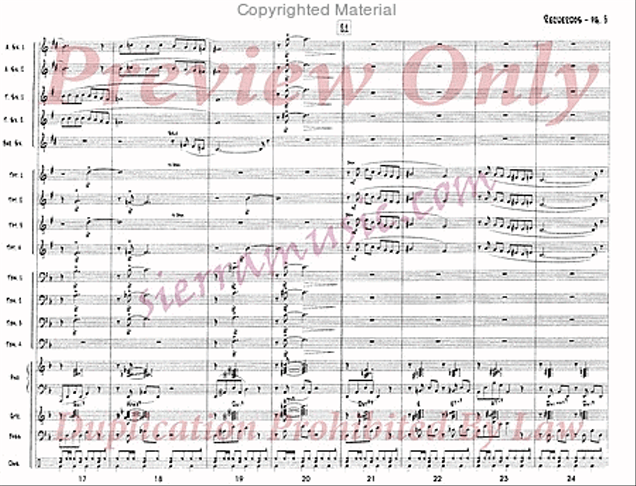 Recuerdos (Edited) Jazz Ensemble scores gallery preview page 4