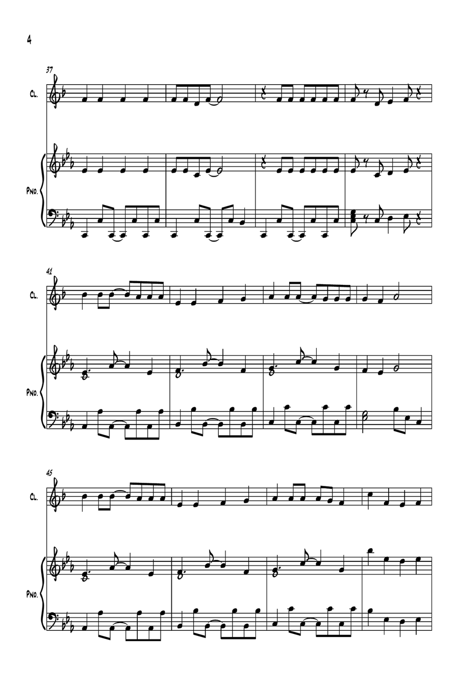 Apt. Apt. Clarinet Solo scores gallery preview page 4