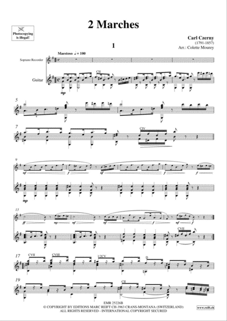 2 Marches 2 Marches Soprano Recorder scores gallery preview page 3