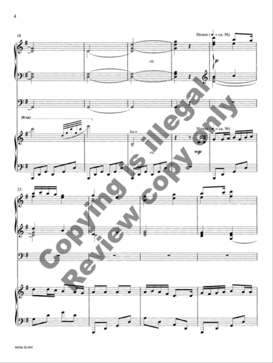 Simple Gifts Organ scores gallery preview page 9