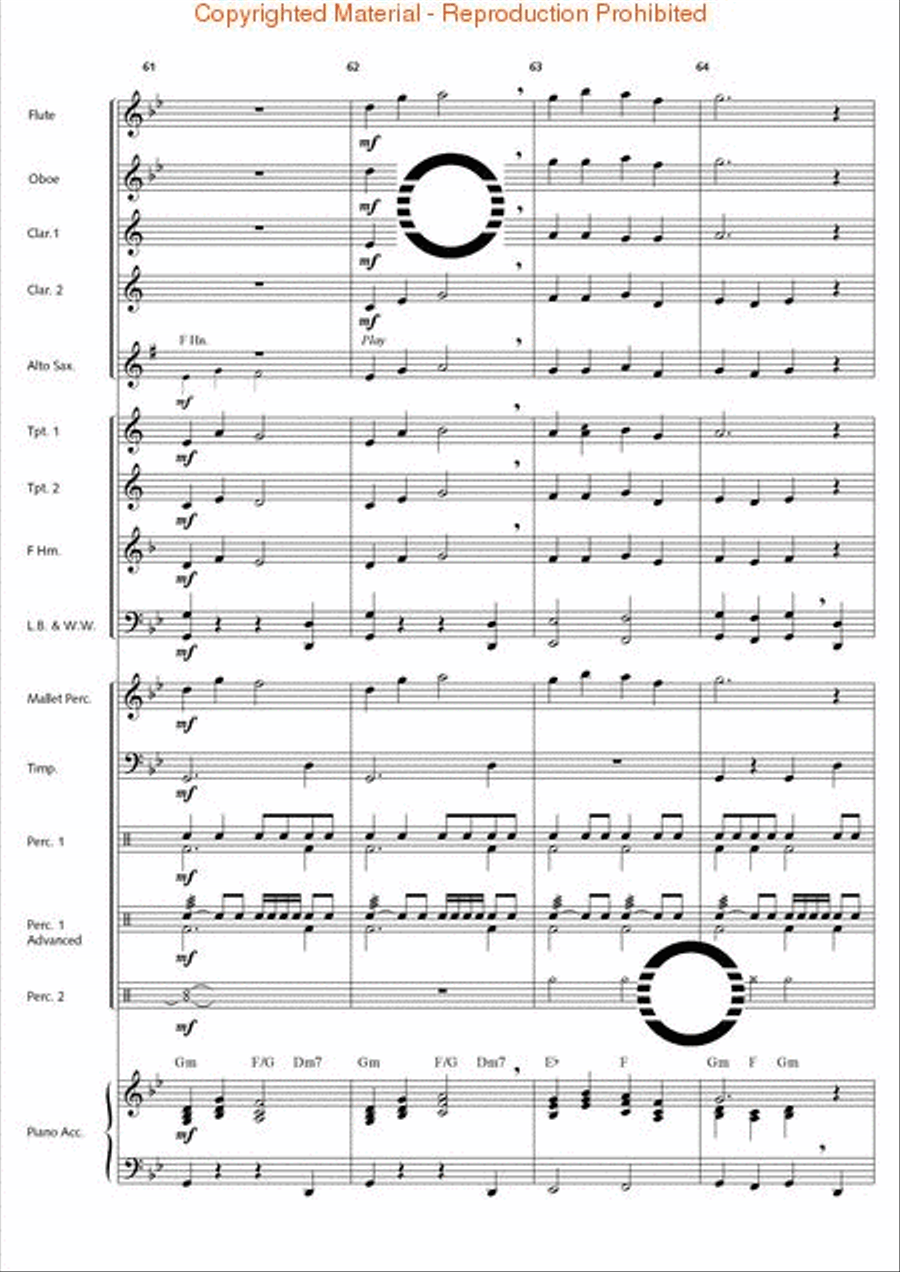 Thunderbolt Peak (Concert March) Concert Band scores gallery preview page 17