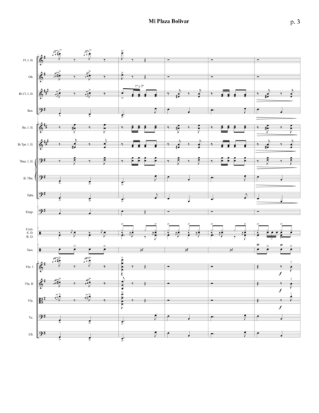Mi Plaza Bolívar - Children's Symphonic Orchestra (Score only) image number null