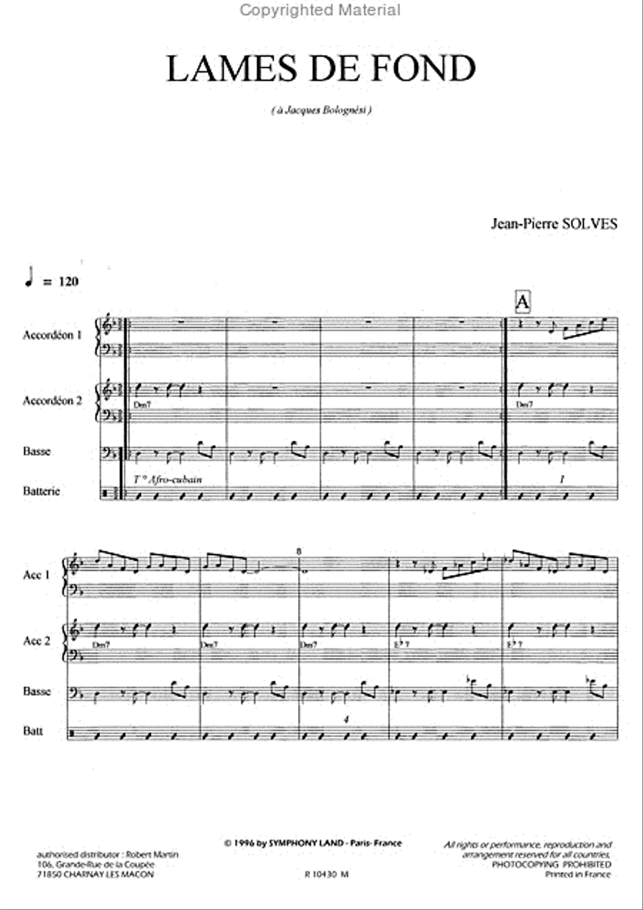 Lames de fond Lames de fond Accordion scores gallery preview page 2