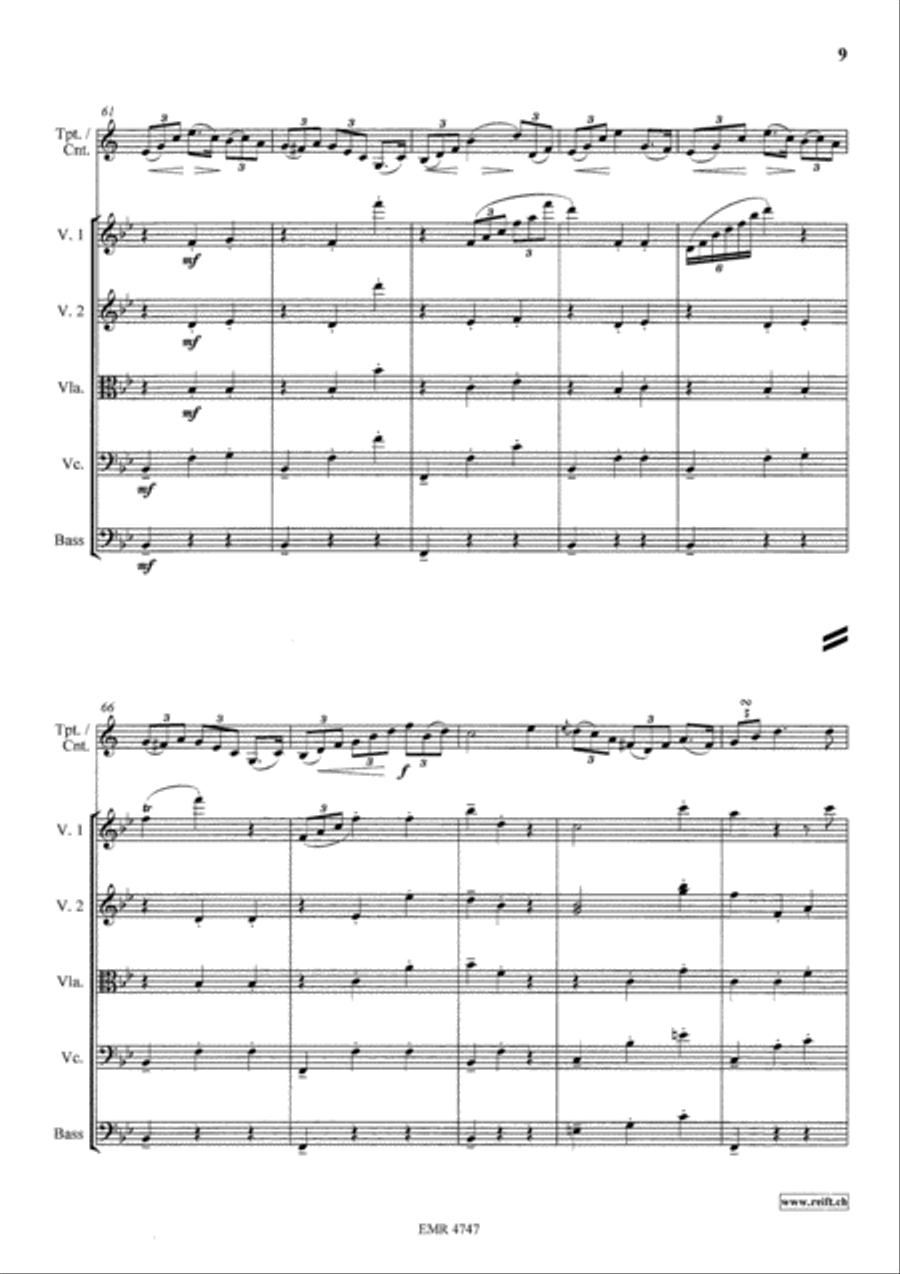 Variations On The Tyrolienne String Orchestra scores gallery preview page 9