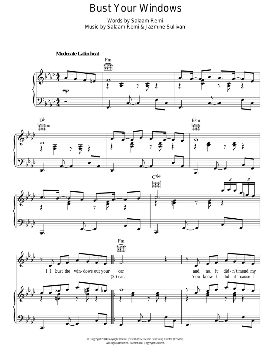 Bust Your Windows Acoustic Guitar scores gallery preview page 1