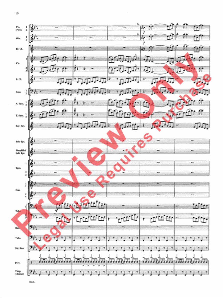 American Jazz Suite American Jazz Suite Concert Band scores gallery preview page 11